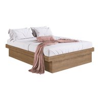 Cama Casal com Box Baú Mel MDP Bogotá Organizador Cobertores Travesseiros Art In Móveis
