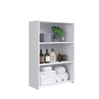 Módulo Organizador Multiuso Funcionale Estante Branca 63X26X90cm MDP Art In Móveis