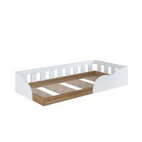 Cama Montessoriana Infantil Branca MDP Memphis Quarto Art In Móveis