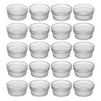 24 Ramequins de Vidro Molheiras 150ml Lyor Molhos Sobremesas Temperos Suflês