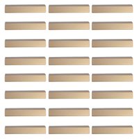 Kit 24 Puxadores Alça Sobrepor Dourado 128mm Armários Gavetas Torralba PV22 Móveis