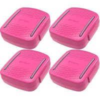 4 Porta Cotonetes Portátil Rosa para Viagem Elástico Interno Porta Acessórios Crippa