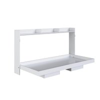 Cama de Solteiro Articulável Horizontal Branca Hanover MDP Dobrável Decoração Art In Móveis