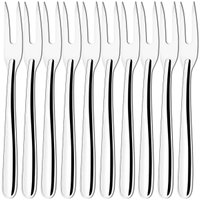 Kit 10 Garfos Trinchante para Churrasco 24,5cm Inox Churrascaria Utensílio Gourmet Restaurante Taumer