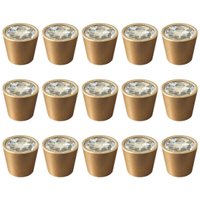 Kit 15 Puxadores Ponto para Móveis Dourado Armários Gavetas Trend Diamante Torralba
