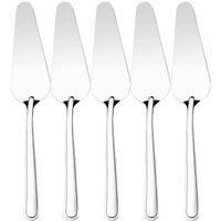 Kit 5 Espátulas para Cortar Bolos Tortas 23cm Inox Pá Cortadora de Fatia Taumer