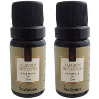 Kit 2 Essências Aromatizantes pra Aromatizador Elétrico Via Aroma 10ml Alecrim Silvestre