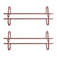 Kit 2 Porta Taças 25cm Rose Gold Suporte Organizador de Taças Suspenso Armário Bar Adega