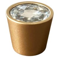 Puxador Ponto Dourado Diamante para Móveis Trend Torralba Bancadas Gavetas Armários