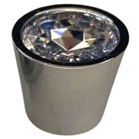 Puxador Ponto Cromado 2cm para Móveis Torralba Trend Redondo Planejado Zamac