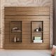 Cama Casal Articulável Horizontal com Portas Mel MDP Hanover Dobrável Armários