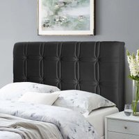Cabeceira Cama Box King 195cm Suede Velut Preto - King House