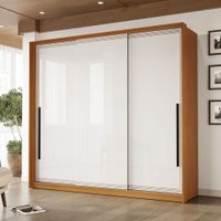 Guarda-Roupa Casal Valência 3 Portas 4 Gavetas Freijó/Branco - Politorno