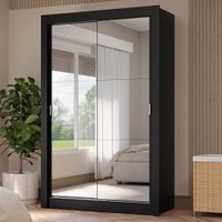 Guarda-Roupa Solteiro 2 Portas de Correr com Espelhos 4 Gavetas Vivare Plus Madesa