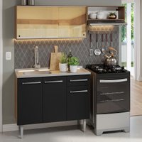 Armário de Cozinha Compacta 165cm com Pia  Emilly Madesa 06