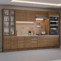 Armário de Cozinha Completa 340cm Glamy Madesa 01