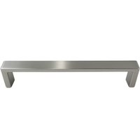 Puxador Alça Reta Clássica 20cm Oeiras Armários Niquel Escovado Torralba 192mm