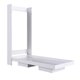Cama de Solteiro Articulável Vertical Branca Dobrável MDP Vancouver Art In Móveis