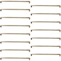 15 Puxadores 358mm Alça Dourado para Móveis Gavetas Armários Guarda-Roupas Torralba Piauí