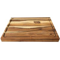 Tábua para Corte de Carne Encaixe L Madeira 48x33cm Teca Churrasco Zanline