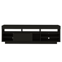 Rack Bancada Tv 75 Pol 180 cm 1P De Correr Preto ARLY