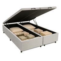 Cama Box Com Baú Queen 1,58m Prince Branco