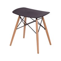 Banqueta OR-1141 com Assento em Polipropileno e Base de Madeira OR Design