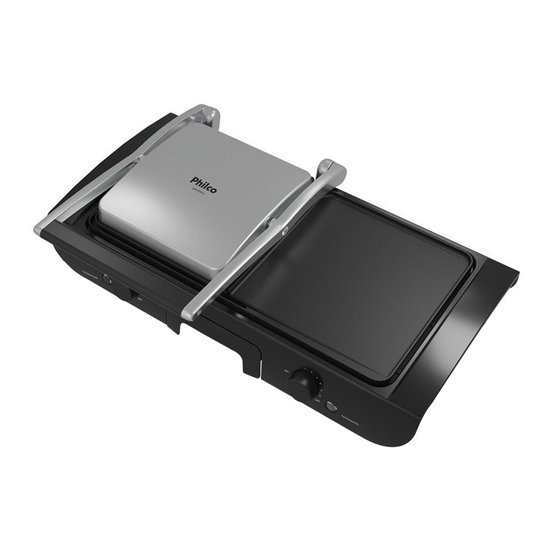 Grill Philco PGR31 2 em 1 Inox / Preto 220V