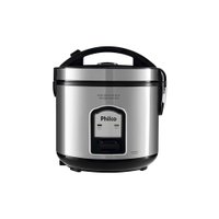 Panela Elétrica de Arroz Philco PH5P Visor Glass Inox / Preto 220V