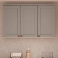 Armário de Cozinha Genialflex Iluminata Aereo  Branco  Fendi
