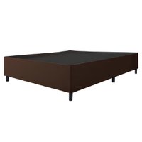 Base Cama Box Casal Queen Com 1,58m Suede Marsala