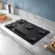 Cooktop Com 5 Bocas Preto Mesa de Vidro Atlas Agile Up Mega Chama Bivolt
