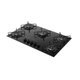 Cooktop Com 5 Bocas Preto Mesa de Vidro Atlas Agile Up Mega Chama Bivolt