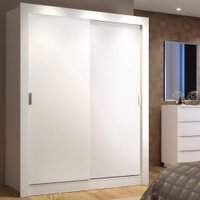 Guarda-Roupa Solteiro Madesa Denver 2 Portas de Correr B Branco