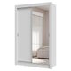 Guarda-Roupa Solteiro 2 Portas de Correr com Espelho 4 Gavetas Vivare Plus Madesa Branco