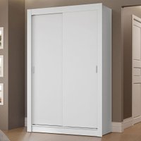 Guarda-Roupa Solteiro 2 Portas de Correr 2 Gavetas Vivare Madesa Branco