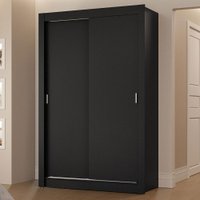 Guarda-Roupa Solteiro 2 Portas de Correr 2 Gavetas Vivare Madesa Preto