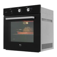 Forno a Gás de Embutir Fischer Infinity 78L com Grill Preto 220V