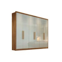 Guarda Roupa Casal 6 Portas e 8 Gavetas Rizon/Linea Cumaru/Fendi 25 - Novo Horizonte