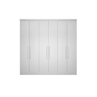 Modulado de Quarto Guarda Roupa c/ 6 Portas e 8 Gavetas Rizon/Linea Neve - Novo Horizonte