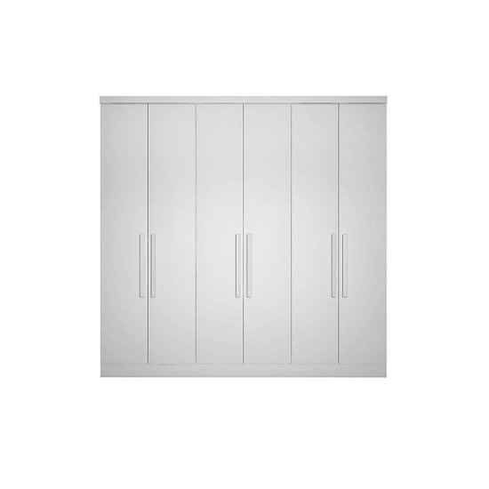 Modulado de Quarto Guarda Roupa c/ 6 Portas e 8 Gavetas Rizon/Linea Neve - Novo Horizonte