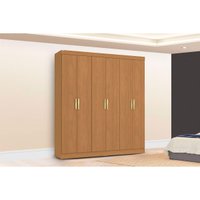 Guarda Roupa Casal 6 Portas e 2 Gavetas R590 Canela - Kappesberg