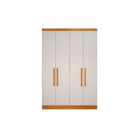 Guarda Roupa Modulado c/ 4 Portas e 3 Gavetas Rizon/Linea Cumaru/Fendi 25 - Novo Horizonte