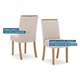Kit 2 Cadeiras Sala Jantar Malu 2 Un Nature/Linho Bege - Henn