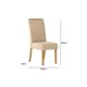 Kit 2 Cadeiras Sala Jantar Malu 2 Un Nature/Linho Bege - Henn