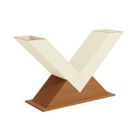 Base de Mesa p/ Cozinha Amora BA35 Madeirado s/ Tampo Canela/Off White - Kappesberg