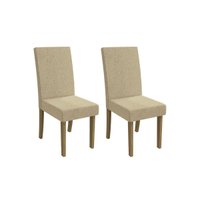 Cadeira Sala de Jantar 2CAD131 Kit 2 Un Canela/Boucle Bege - Kappesberg
