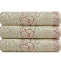 Kit Toalhas de Rosto Yuna 100 Algodão Com 3 Peças Karsten