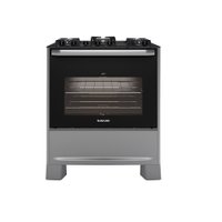 Fogão de Piso Suggar 5 Bocas Mesa de Vidro Best Grill Prata - 220 Volts