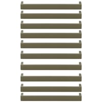 Kit 10 Puxadores Alça Piauí Bronze 224mm Estilo Clássico Móveis Gavetas Armários Torralba